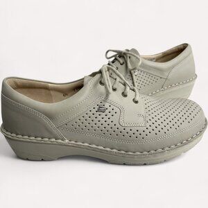Finn Comfort Shoes Sponarid Leather German Made Women's 8.5 MINT Beige
